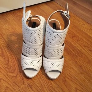 White high heel sandals